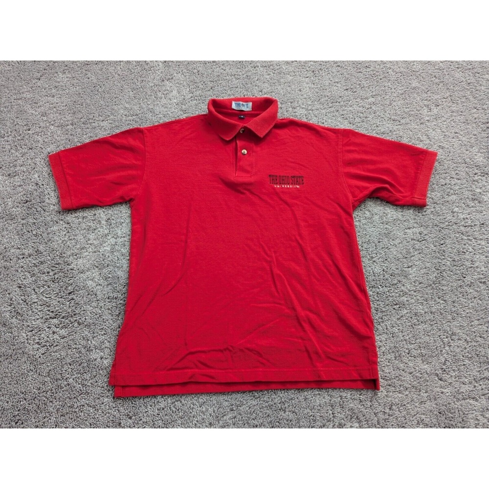 Ohio State‎ University Polo Shirt Mens Medium NCAA Time Out Union Made